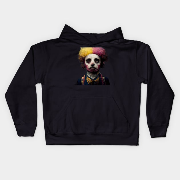 Pierrot Kids Hoodie by www.TheAiCollective.art